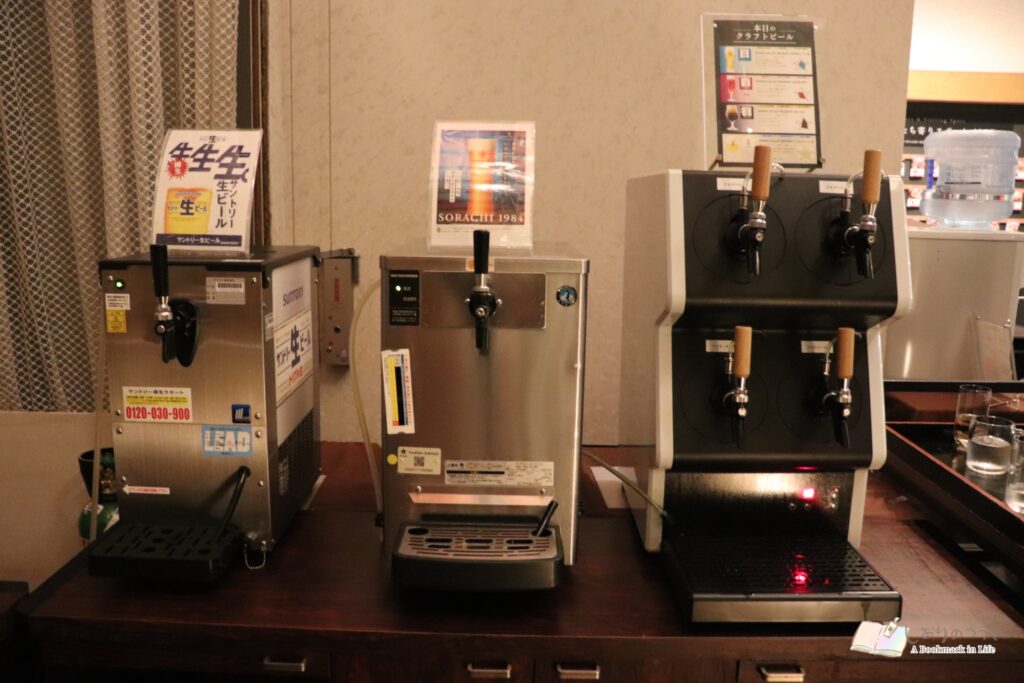 クラフトビールのドリンクバー